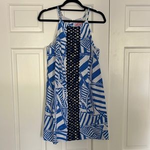 Lilly Pulitzer Blue Annabelle Sailboat Shift Dress